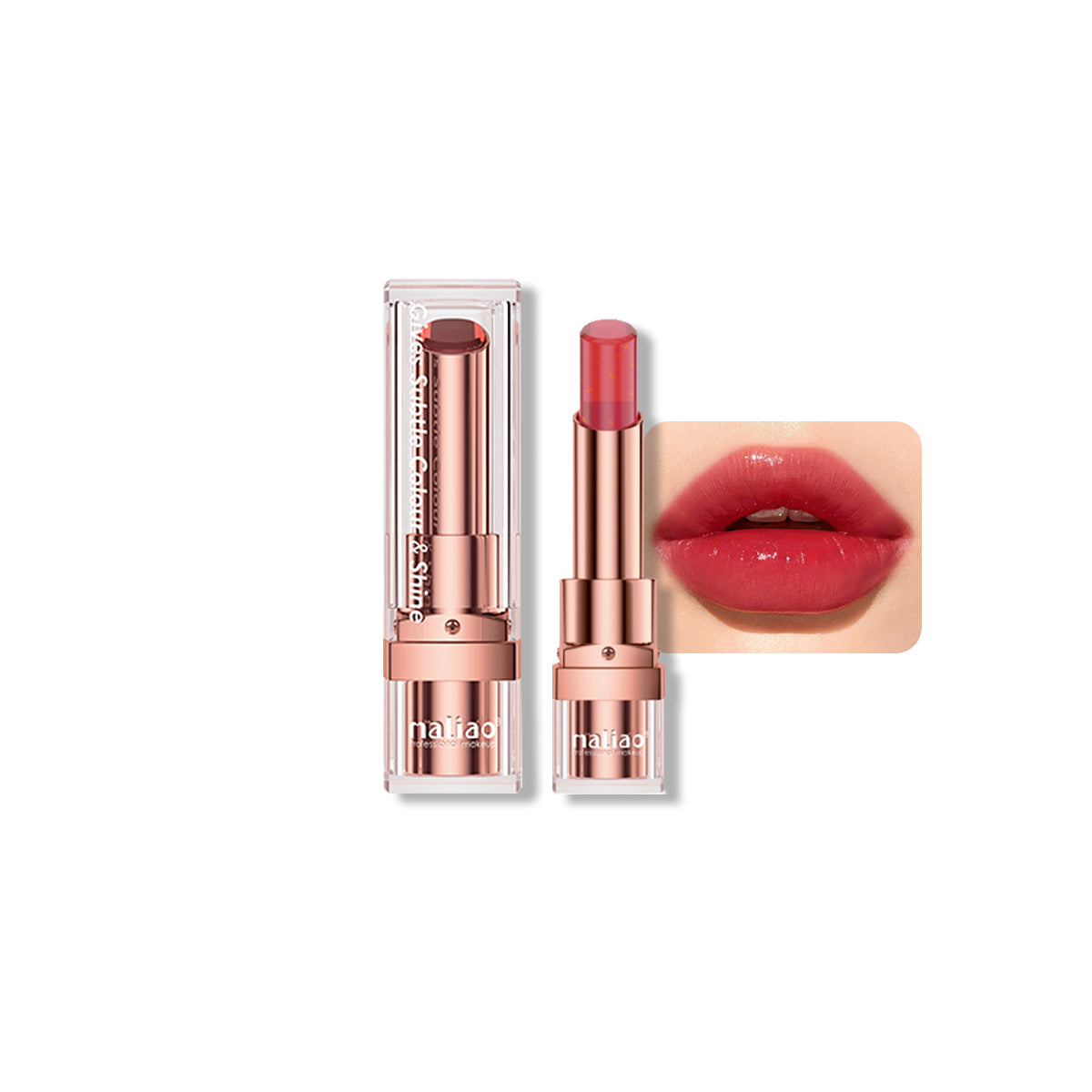 Maliao, MakeupEssentials, LipstickLover,24HourWear, SubtleColor, Shine, HydratingFormula, GelLipstick, LongLastingWear,